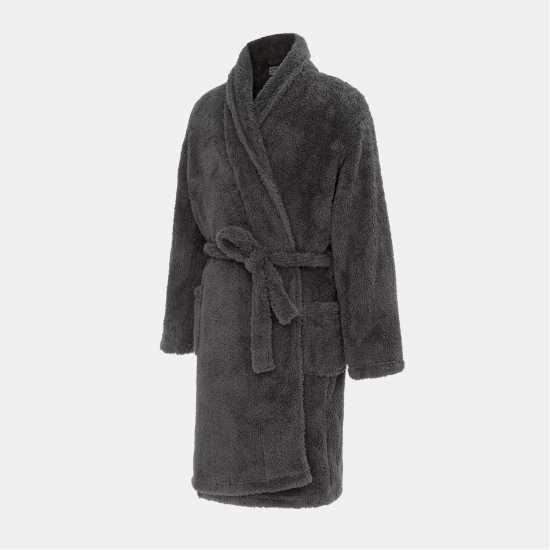Howick Fleece Plain Robe Men Grey Мъжки пижами