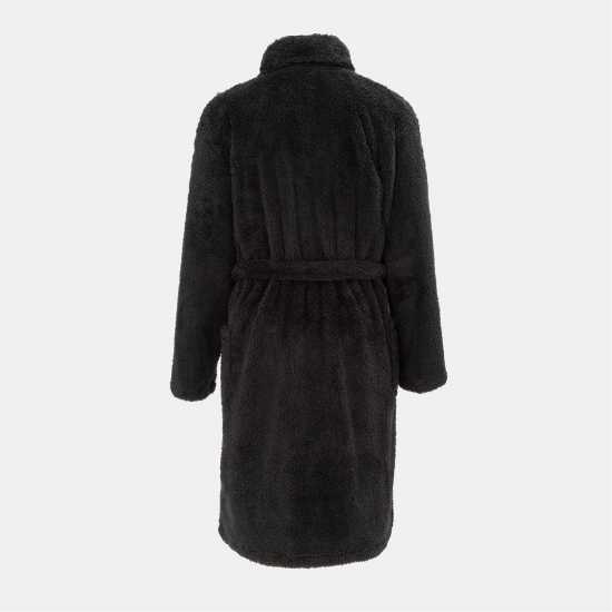 Howick Fleece Plain Robe Men Black Мъжки пижами