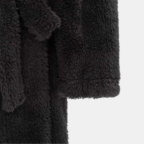 Howick Fleece Plain Robe Men Black Мъжки пижами
