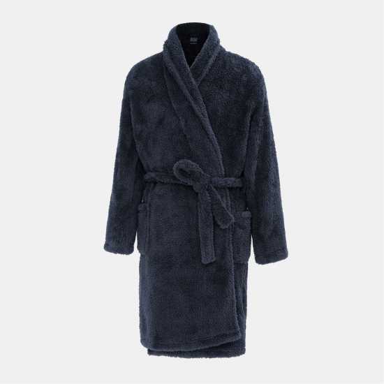 Howick Fleece Plain Robe Men Navy Мъжки пижами