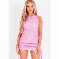 Дамски поли и рокли Десенирана Рокля Missy Empire Printed Dress With Under Layer Десенирана Рокля Missy Empire Printed Dress With Under Layer Дамски поли и рокли