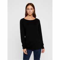 Дамски пуловери и жилетки Vero Moda Плетен Пуловер Boat Neck Fine Knit Jumper Черно Vero Moda Плетен Пуловер Boat Neck Fine Knit Jumper Черно Дамски пуловери и жилетки