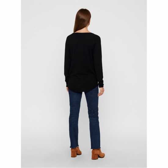 Дамски пуловери и жилетки Vero Moda Плетен Пуловер Boat Neck Fine Knit Jumper Черно Vero Moda Плетен Пуловер Boat Neck Fine Knit Jumper Черно Дамски пуловери и жилетки