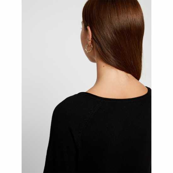 Дамски пуловери и жилетки Vero Moda Плетен Пуловер Boat Neck Fine Knit Jumper Черно Vero Moda Плетен Пуловер Boat Neck Fine Knit Jumper Черно Дамски пуловери и жилетки