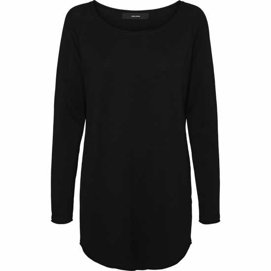 Дамски пуловери и жилетки Vero Moda Плетен Пуловер Boat Neck Fine Knit Jumper Черно Vero Moda Плетен Пуловер Boat Neck Fine Knit Jumper Черно Дамски пуловери и жилетки