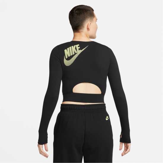 Nike Nsw Ls Crop Top Dnc Black Дамско облекло плюс размер