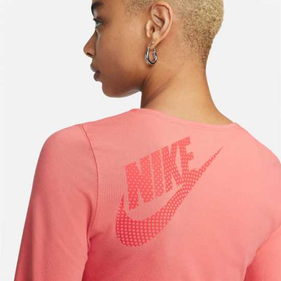 Nike Nsw Ls Crop Top Dnc Magic Ember Дамско облекло плюс размер