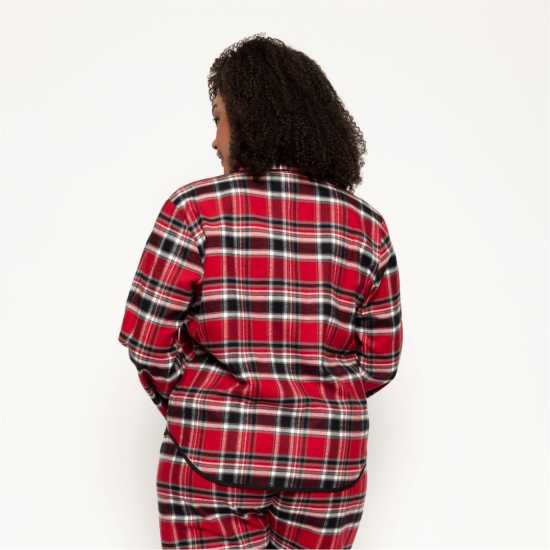 Cyberjammies Check Pyjama Set Red Check Дамски пижами