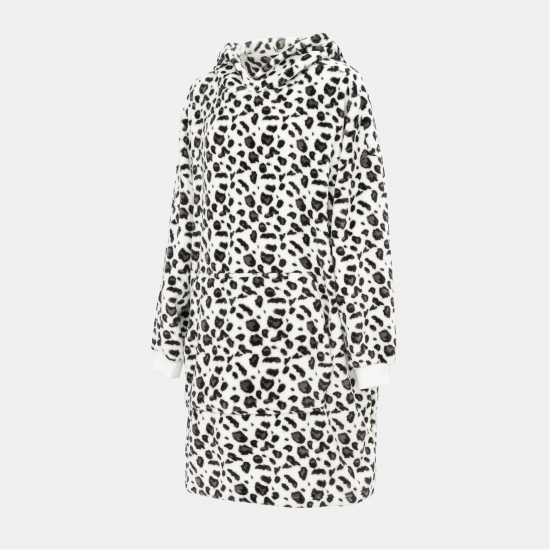 Дамски пижами Snuggle Hoodie Ladies Leopard Pattern Snuggle Hoodie Ladies Leopard Pattern Дамски пижами