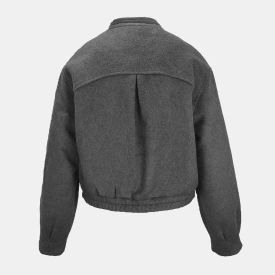 Jack Wills Women's Insulated Long Sleeve Short Puffer Jacket Сиво Jack Wills Women's Insulated Long Sleeve Short Puffer Jacket Сиво