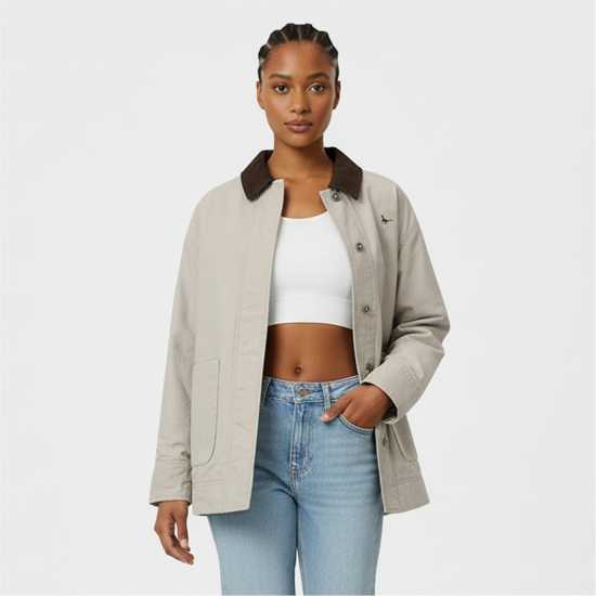 Women's Barn Cotton Wind Resistant Long Sleeve Short Puffer Jacket Women's Barn Cotton Wind Resistant Long Sleeve Short Puffer Jacket