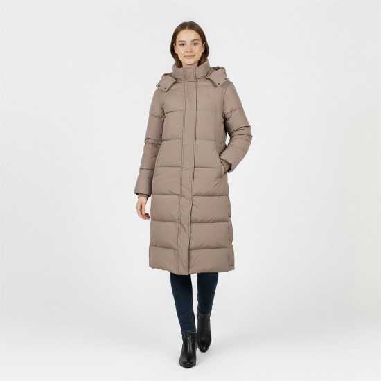 Jack Wills Women's Water Resistant Wind Resistant Detachable Hood Short Puffer Jacket Моха Jack Wills Women's Water Resistant Wind Resistant Detachable Hood Short Puffer Jacket Моха