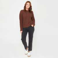 Be You You Cable Jmper Ld51 Шоколад Дамски пуловери и жилетки