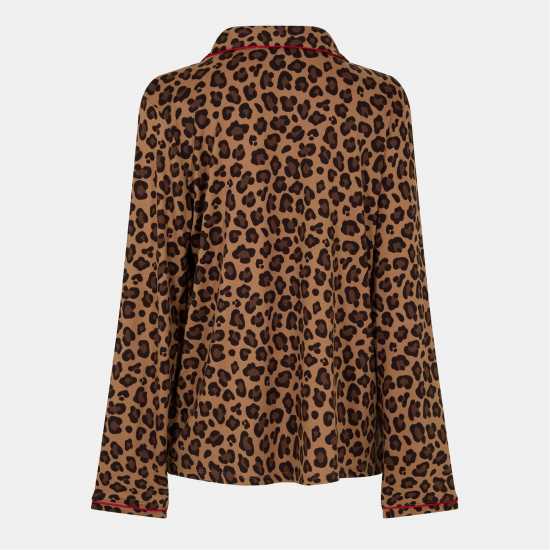 Urban Threads Women's Long-Sleeve Pyjama Set Леопард 