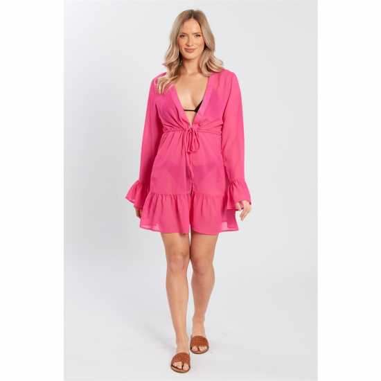 Дамски пижами Influence Short Flrd Slv Ld99 Influence Short Flrd Slv Ld99 Дамски пижами