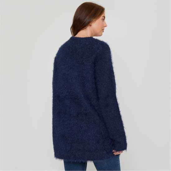 Блуза С Обло Деколте Be You Beyou Fluffy Crew Neck Jumper Морска синьо Блуза С Обло Деколте Be You Beyou Fluffy Crew Neck Jumper Морска синьо