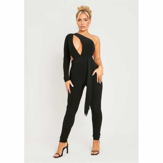 Дамски поли и рокли Missy Empire Layer Slinky Cut Out One Shoulder Jumpsuit Missy Empire Layer Slinky Cut Out One Shoulder Jumpsuit Дамски поли и рокли