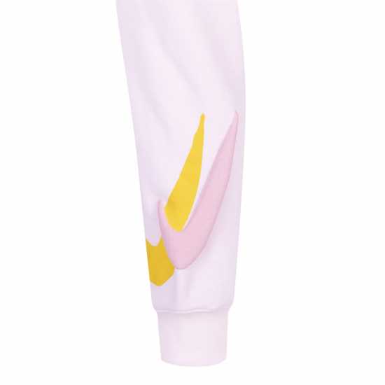 Nike Print Jogging Bottoms Infant Girls Pink Foam Детски долнища на анцуг