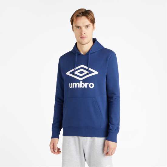 Umbro Team Knitted Hoodie Морско синьо / Бяло Umbro Team Knitted Hoodie Морско синьо / Бяло