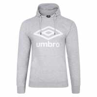 Umbro Team Knitted Hoodie Сив меланж/Бял Umbro Team Knitted Hoodie Сив меланж/Бял