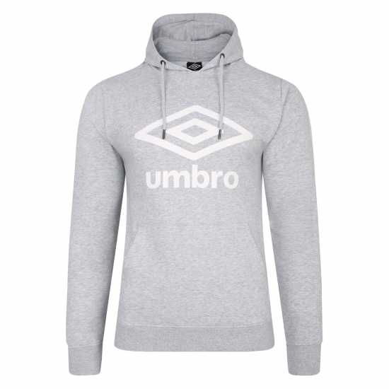 Umbro Team Knitted Hoodie Сив меланж/Бял Umbro Team Knitted Hoodie Сив меланж/Бял