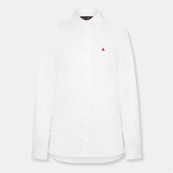 Musto Effortless Long-Sleeve Dress Shirt Бяло 