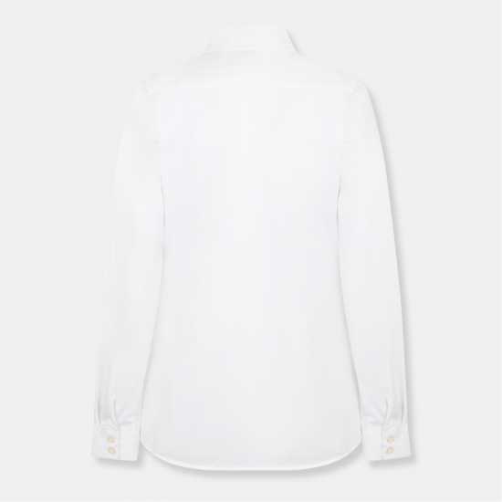 Musto Effortless Long-Sleeve Dress Shirt Бяло 