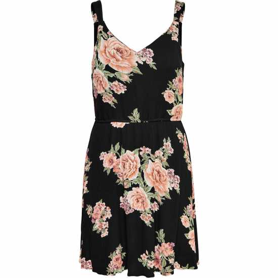 Only Karmen Print Mini Dress Womens Черно Дамски поли и рокли