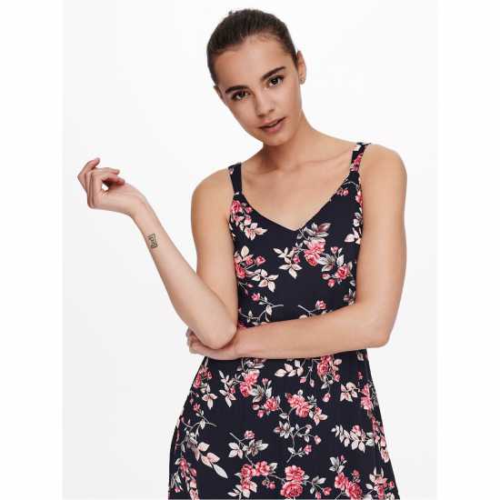 Only Karmen Print Mini Dress Womens Нощно небе Дамски поли и рокли