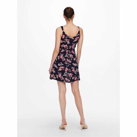 Only Karmen Print Mini Dress Womens Нощно небе Дамски поли и рокли