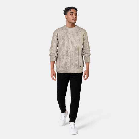 Lyle And Scott Блуза С Обло Деколте Men's Cable Knit Crew Neck Jumper Lyle And Scott Блуза С Обло Деколте Men's Cable Knit Crew Neck Jumper