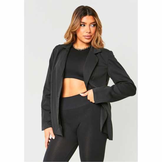 Дамски поли и рокли Missy Empire Oversized Blazer Черно Missy Empire Oversized Blazer Черно Дамски поли и рокли