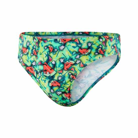 Speedo Geo Rip Allover Print 5Cm Swim Briefs Adults  