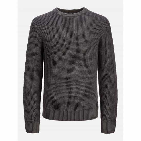 Блуза С Обло Деколте Jack And Jones Men's Knitted Crew Neck Jumper Асфалт 
