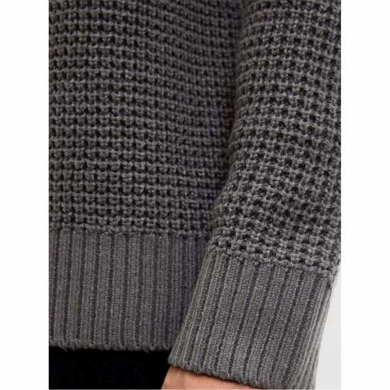 Блуза С Обло Деколте Jack And Jones Men's Knitted Crew Neck Jumper Асфалт 