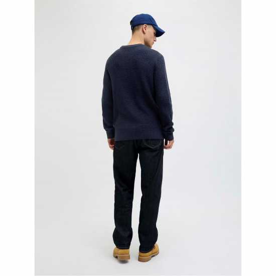 Блуза С Обло Деколте Jack And Jones Men's Knitted Crew Neck Jumper Небесен капитан Блуза С Обло Деколте Jack And Jones Men's Knitted Crew Neck Jumper Небесен капитан