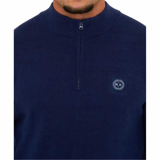 Marshall Artist Мъжко Горнище С Цип Siren Quarter Zip Top Mens Синьо Marshall Artist Мъжко Горнище С Цип Siren Quarter Zip Top Mens Синьо