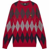 Lyle And Scott Блуза С Обло Деколте Argyle Crew Neck Jumper Lyle And Scott Блуза С Обло Деколте Argyle Crew Neck Jumper