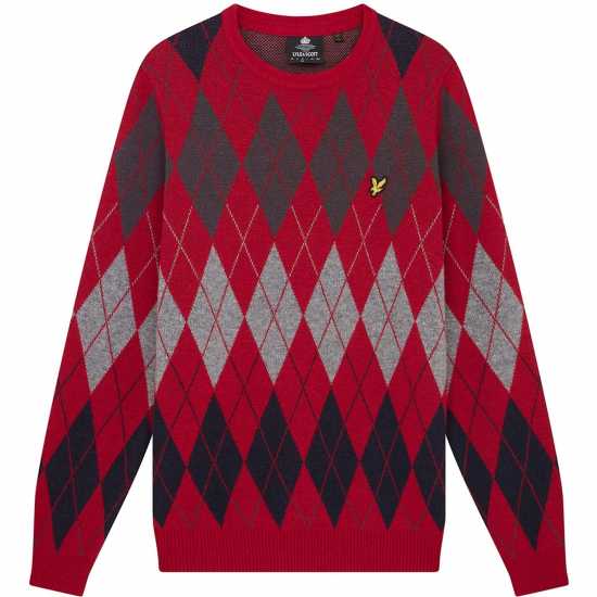 Lyle And Scott Блуза С Обло Деколте Argyle Crew Neck Jumper Lyle And Scott Блуза С Обло Деколте Argyle Crew Neck Jumper