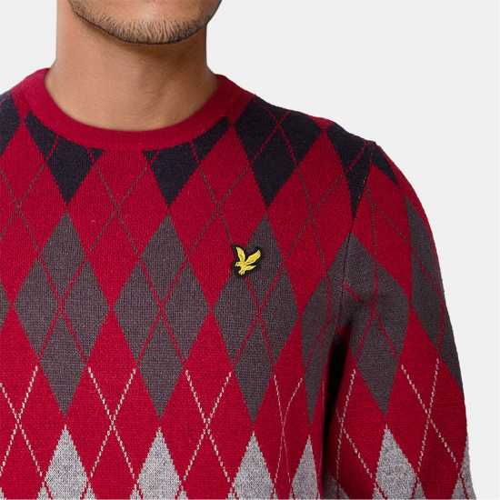 Lyle And Scott Блуза С Обло Деколте Argyle Crew Neck Jumper Lyle And Scott Блуза С Обло Деколте Argyle Crew Neck Jumper