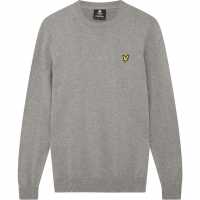 Lyle And Scott Merino Crew Knit Sweater Среден сив T28 Lyle And Scott Merino Crew Knit Sweater Среден сив T28
