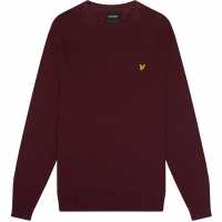 Lyle And Scott Merino Crew Knit Sweater Бордово Z562 Lyle And Scott Merino Crew Knit Sweater Бордово Z562