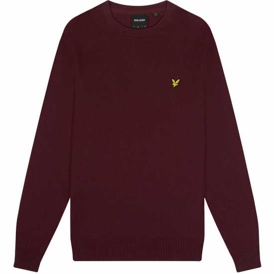 Lyle And Scott Merino Crew Knit Sweater Бордово Z562 Lyle And Scott Merino Crew Knit Sweater Бордово Z562