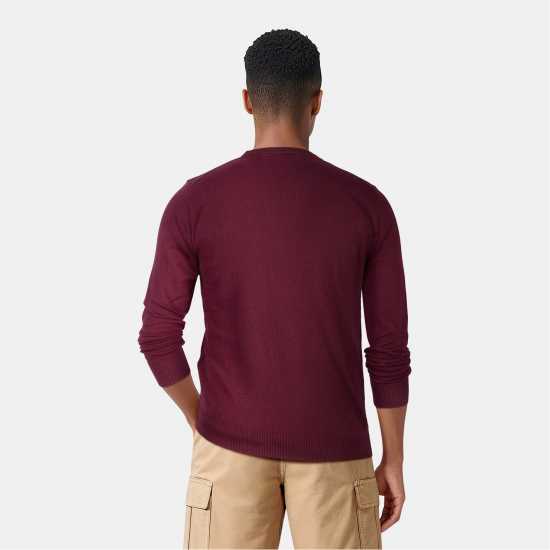 Lyle And Scott Merino Crew Knit Sweater Бордово Z562 Lyle And Scott Merino Crew Knit Sweater Бордово Z562