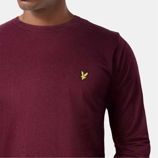 Lyle And Scott Merino Crew Knit Sweater Бордово Z562 Lyle And Scott Merino Crew Knit Sweater Бордово Z562