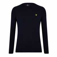 Lyle And Scott Merino Crew Knit Sweater Тъмно морско Син Z271 Lyle And Scott Merino Crew Knit Sweater Тъмно морско Син Z271