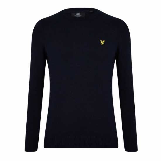 Lyle And Scott Merino Crew Knit Sweater Тъмно морско Син Z271 Lyle And Scott Merino Crew Knit Sweater Тъмно морско Син Z271