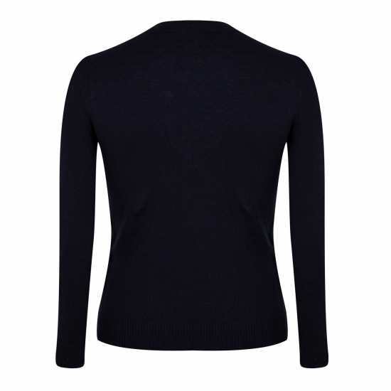 Lyle And Scott Merino Crew Knit Sweater Тъмно морско Син Z271 Lyle And Scott Merino Crew Knit Sweater Тъмно морско Син Z271