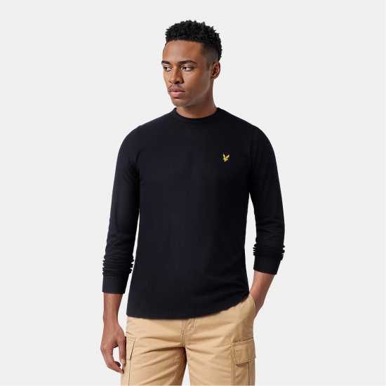 Lyle And Scott Merino Crew Knit Sweater Тъмно морско Син Z271 Lyle And Scott Merino Crew Knit Sweater Тъмно морско Син Z271