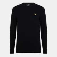 Lyle And Scott Merino Crew Knit Sweater Черно небесно Z865 Lyle And Scott Merino Crew Knit Sweater Черно небесно Z865